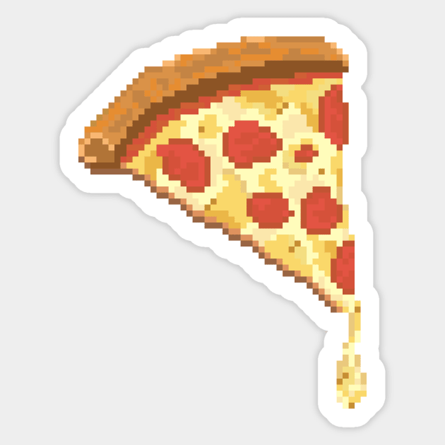 Pizza Pixel Sticker by mozqueda